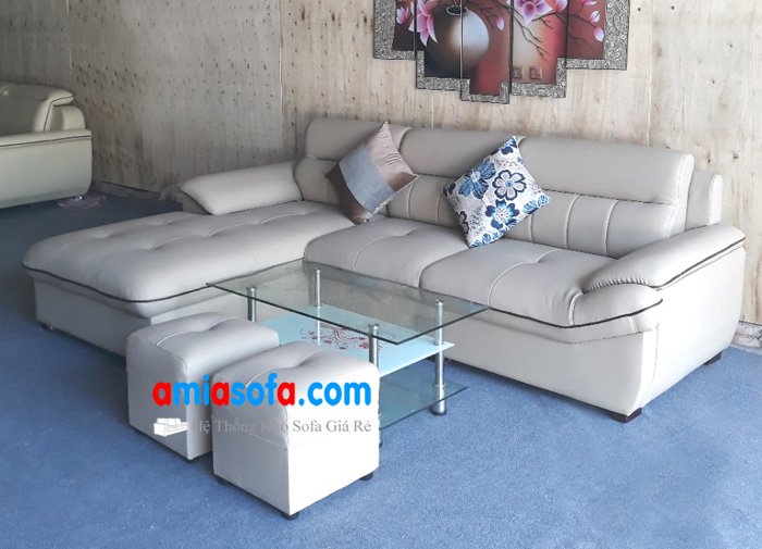 Hình ảnh mẫu sofa đẹp dạng góc kê phòng khách gia đình