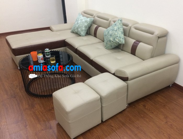 Hình ảnh mẫu sofa đẹp giá rẻ chất liệu da