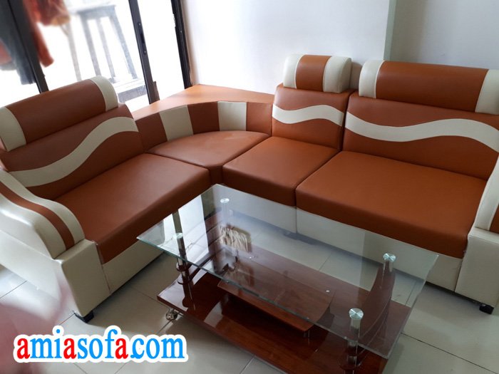 Hình ảnh mẫu ghế sofa da đẹp giá rẻ dưới 3 triệu, dạng sopha góc