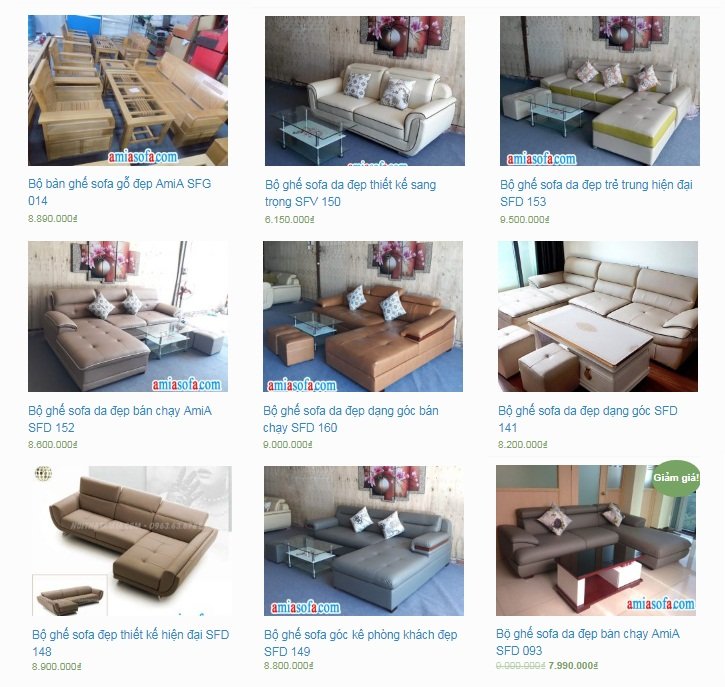 Địa chỉ bán nhiều sofa đẹp giá rẻ ở Hà Nội