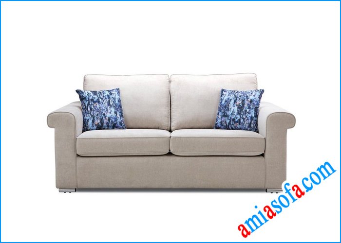 Hình ảnh mẫu sofa văng nỉ đẹp mầu ghi sáng