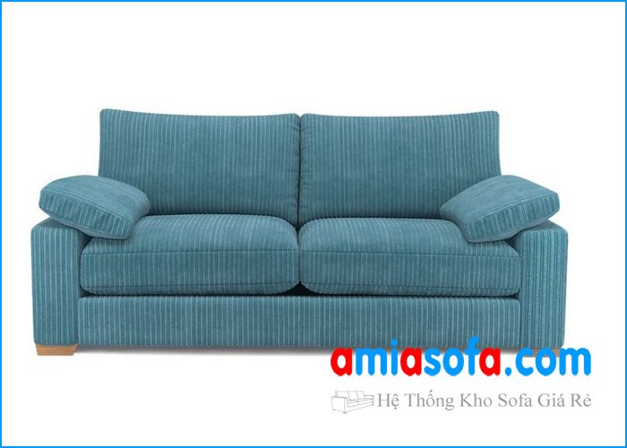 Hình ảnh mẫu sofa văng nhỏ mini đẹp chất liệu vải nỉ.