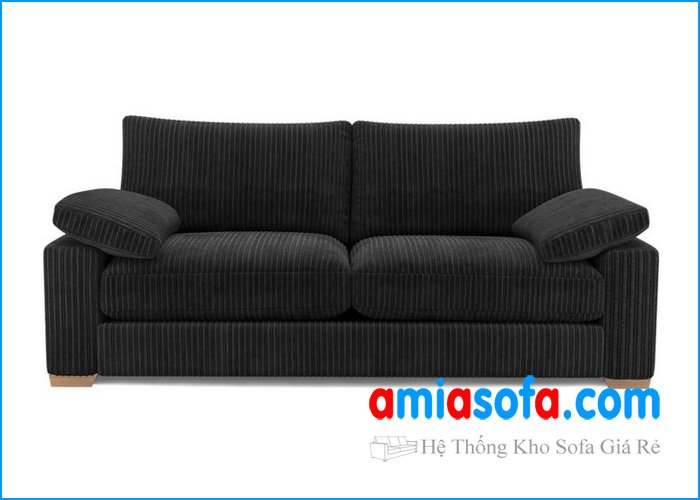 Hình ảnh mẫu ghế sofa văng nỉ nhỏ mini mầu đen