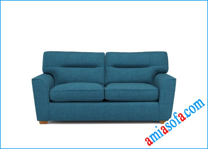 Mẫu sofa văng nỉ đẹp cỡ nhỏ mini mầu xanh đậm