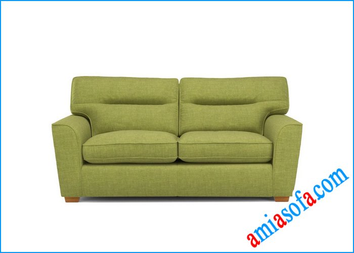 Mẫu sofa văng nỉ đẹp cỡ nhỏ mini mầu xanh cốm