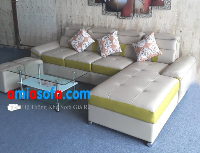 Hình ảnh mẫu sofa góc đẹp kê phòng khách nhà chung cư