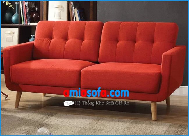 Hình ảnh ghế sofa văng đẹp mầu đỏ thiết kế mới nhất