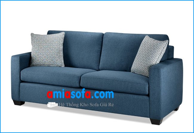 Mẫu ghế sofa văng chất nỉ vải nhung mầu xẫm
