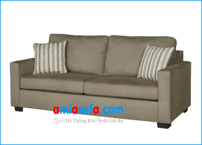 Hình ảnh mẫu ghế sofa văng đẹp bằng vải nỉ, thiết kế đơn giản mà đẹp