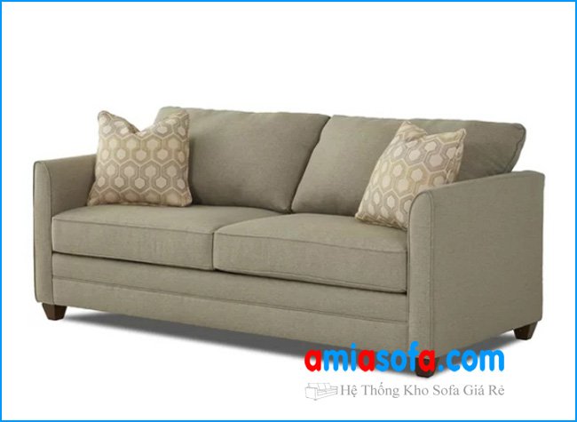 Hình ảnh mẫu sofa nỉ đẹp mầu ghi thiết kế kiểu sopha văng