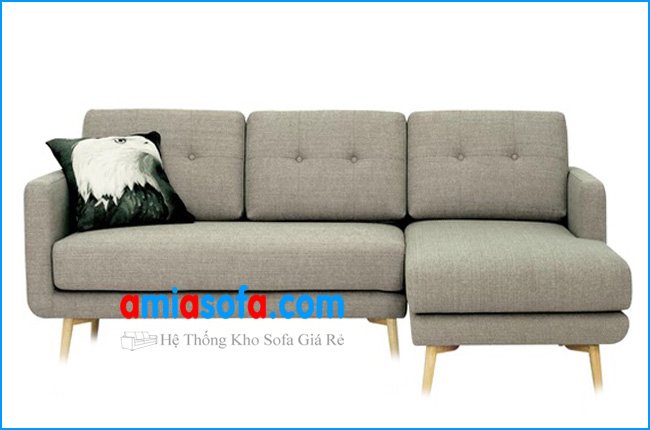 Một trong những mẫu ghế sofa góc nỉ đẹp rất hợp với phòng khách hiện đại