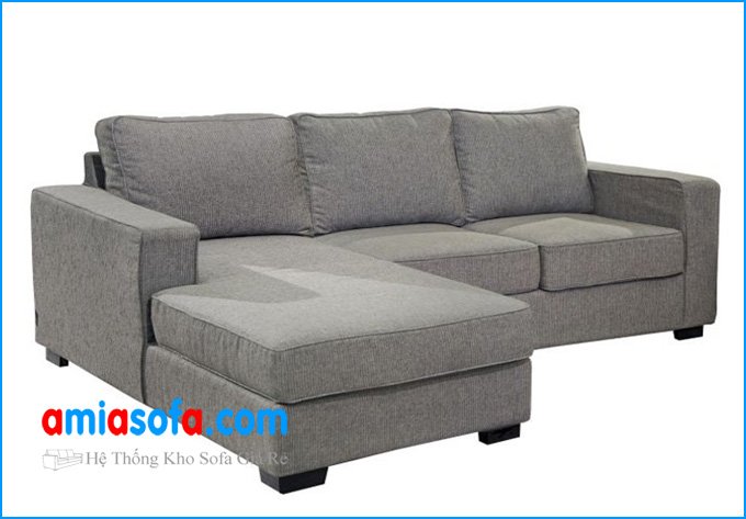 Mẫu sofa nỉ đẹp dạng sofa góc chữ L thiết kế hiện đại