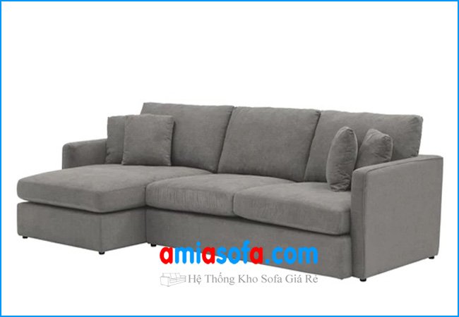 Hình ảnh mẫu sofa góc nỉ đẹp mẫu thiết kế mới