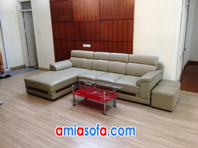 mẫu sofa da SFD 123 sang trọng