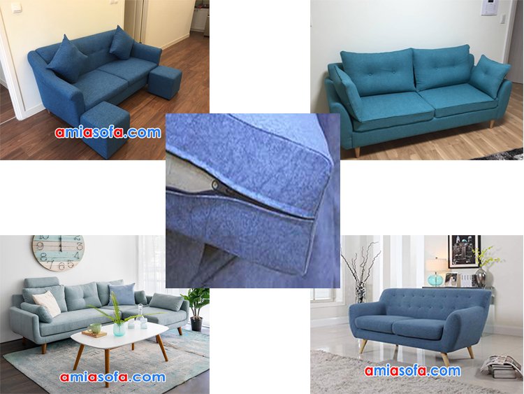 Sử dụng sofa văng nỉ có phần nệm ngồi tách rời sẽ tiện lợi hơn