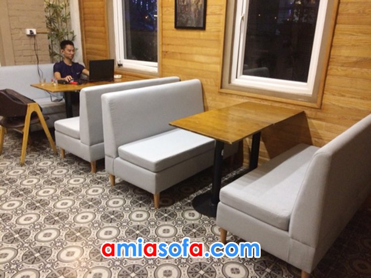Ghế sofa văng cho quán cafe AmiAsofa