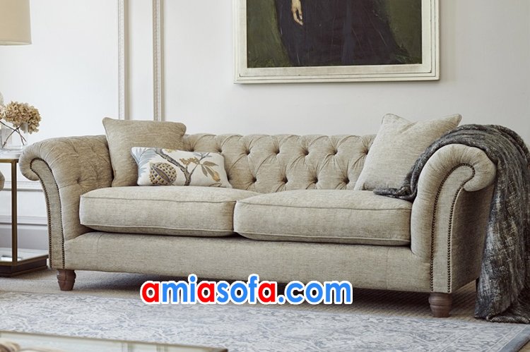 sofa văng mini 2 chỗ ngồi thiết kế tân cổ điển SFN 220