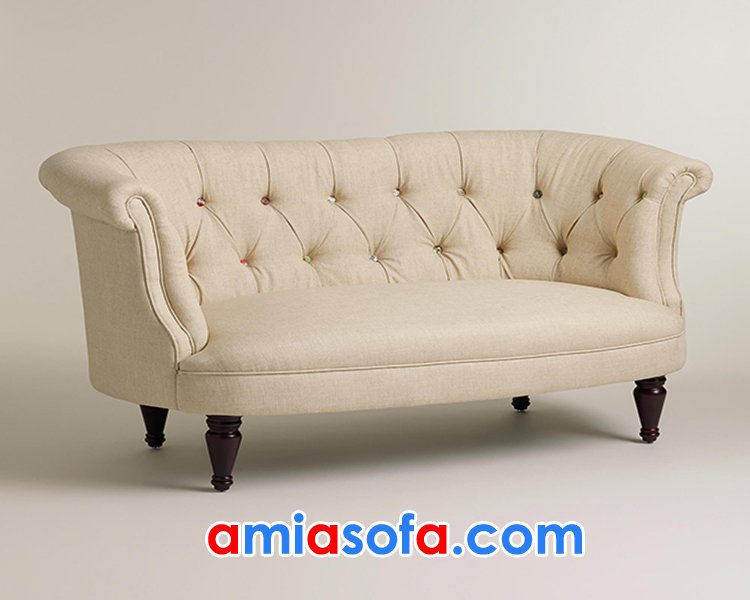 Ghế sofa tân cổ điển dạng văng nhỏ sang trọng