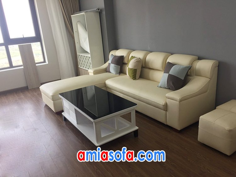 Ghế sofa da đẹp cho nhà chung cư sang trọng