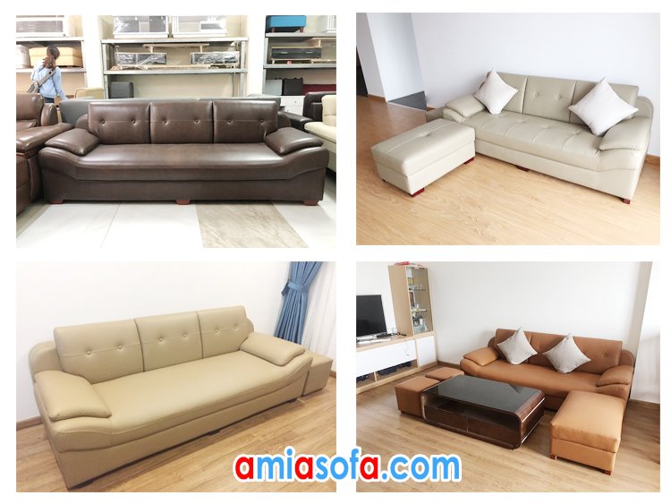 Ghế sofa văng da giá rẻ bán chạy nhất AmiAsofa