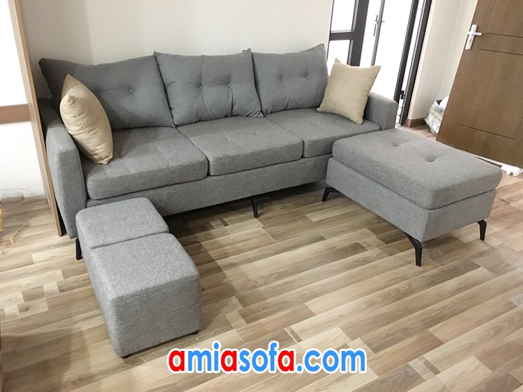 Ghế sofa nỉ thích hợp với không gian nhà chung cư hiện đại