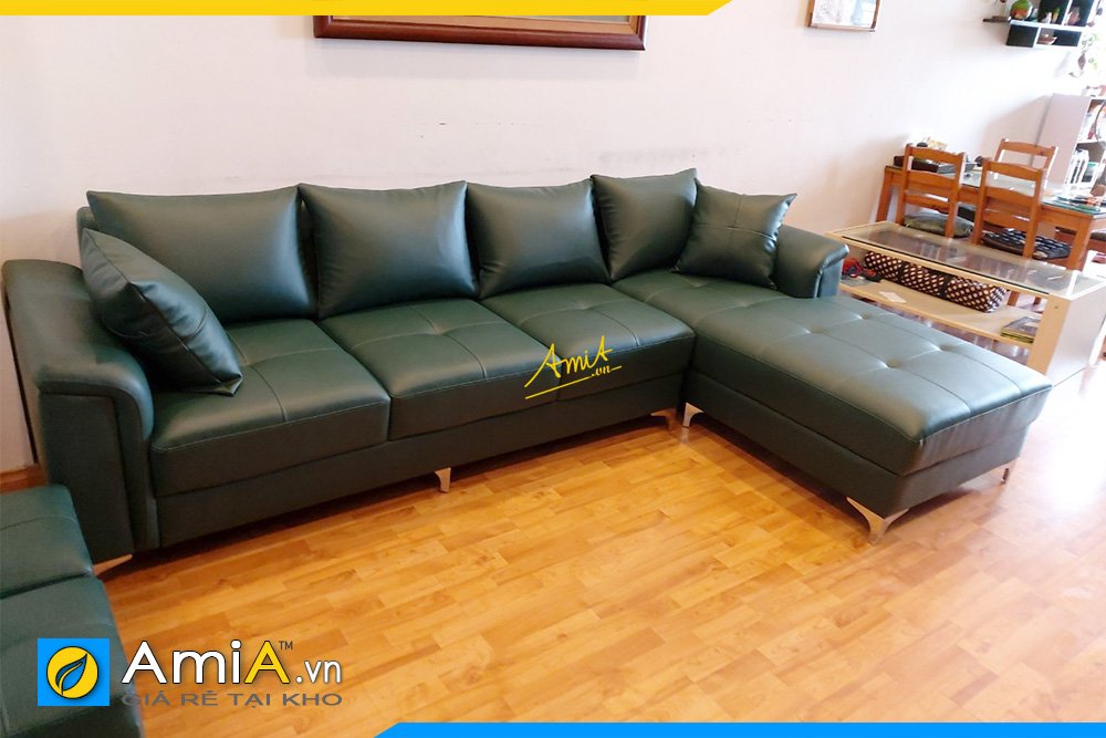 mẫu sofa góc phòng khách rộng chung cư amia 280