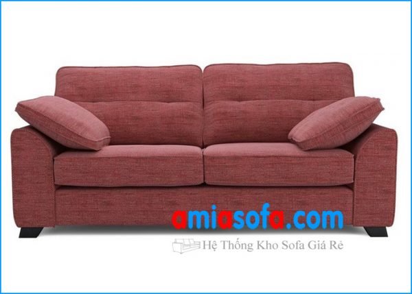 Hình ảnh mẫu ghế sofa nỉ đẹp dạng văng 2 chỗ ngồi