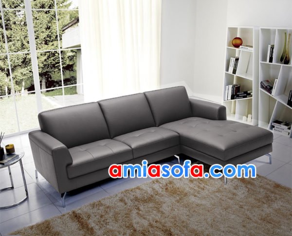 ghế sofa da SFD 215 được thiết kế với kiểu dáng góc chữ L đang rất thịnh hành
