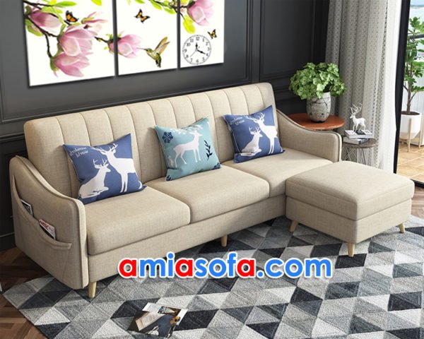 Mẫu ghế sofa nỉ dạng văng đẹp giá rẻ