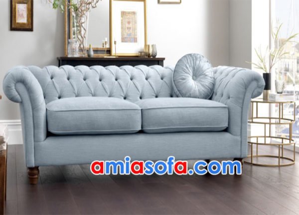 Ghế sofa nỉ văng tân cổ điển sang trọng cho phòng khách chung cư