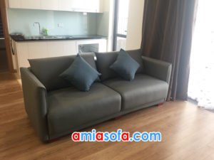 hình ảnh mẫu sofa văng da kê phòng khách hiện đại SFD 188