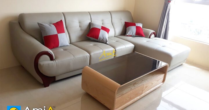 mẫu ghế sofa da phòng khách đẹp amia 214