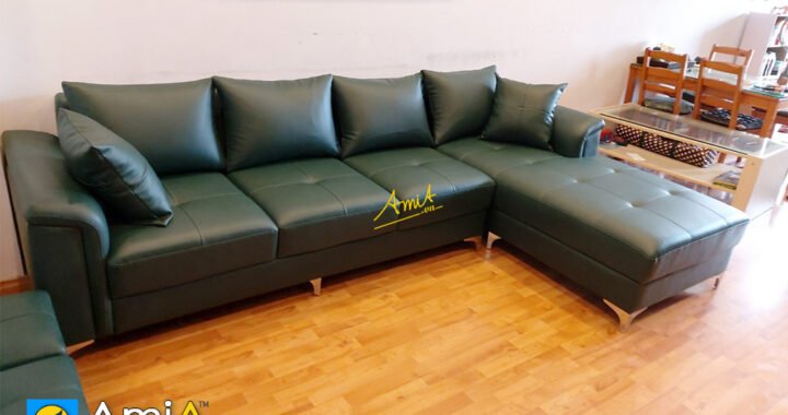 mẫu sofa góc phòng khách rộng chung cư amia 280