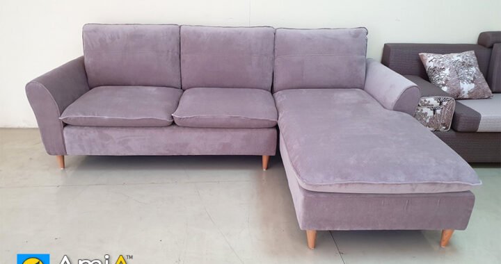 sofa phòng khách màu tím độc lạ amia 266